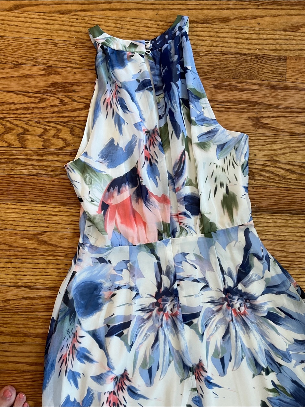 Be by Chetta B Floral Halter Dress Size 6 Chiffon Wedding Guest - Picture 6 of 6